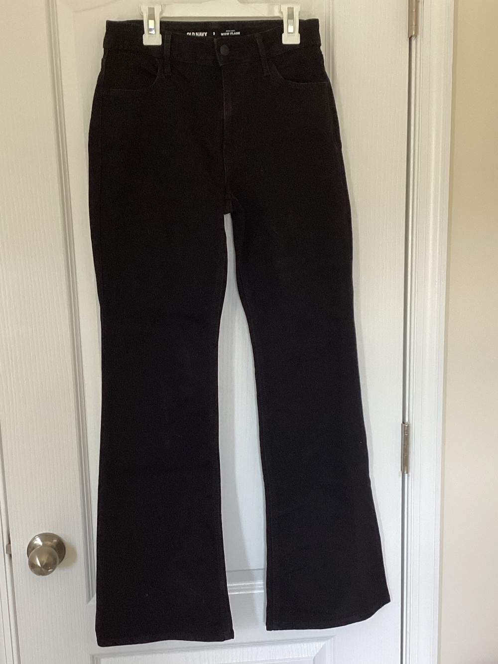 Old Navy Black Flared High-Rise Jeans